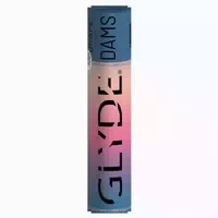 Glyde Dams Grape: 4 Blaue Latex Lecktücher 4 Tücher 4 St