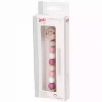 Goki Schnullerkette Stern Rosa