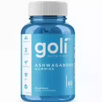 Goli Nutrition, Ashwagandha mit Vitamin D2,vegane Gummies, Beerengeschmack