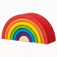 Goki Bausteine Kleiner Regenbogen aus Holz