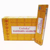 Goloka Nag Champa Räucherstäbchen 192 g 12 Schachteln 10 16 1 st