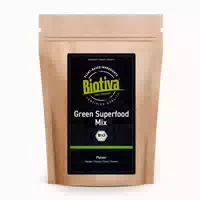 Biotiva Green Superfood Mix Pulver Aus 9 Superfoods Bio 400 G