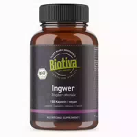 Biotiva Ingwer Kapseln Bio 75 G