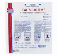 Gota Derm Foam Wundpflaster Hydrokolloid Steril 10 X 10 cm 10