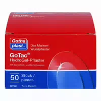 Gotac Hydrogel Pflaster 74x45 Mm Oval 50 St