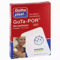 Gota Por Wundpflaster 5x7,2 Cm Steril 5 St Pflaster