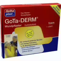 Gota Derm Foam Wundpfl Hydrokolloid Ster 10x10 cm 10 st Pflaster