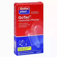 Gotac Hydrogel Pflaster 2 Größen 8 st Pflaster