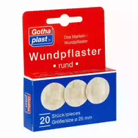 Gothaplast Wundpflaster Soft Vlies 2,5cm Durchmesser 20 st