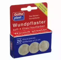 Gothaplast Wundpflaster Soft Vlies Hypoallergen 2,5 Cm Durchmesser