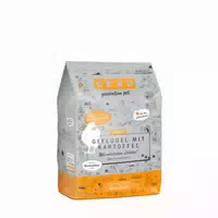 Grau Katze Geflügel mit Kartoffel