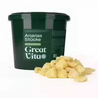 Greatvita Gefriergetrocknete Ananasstücke