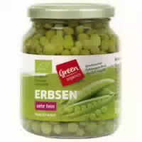 Erbsen im Glas