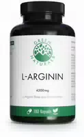 Green Naturals l Arginin Base 4500 mg Vegan 180 Kapseln