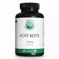 Green Naturalsâ Rote Beete Extrakt 1500 mg Kapseln Vegan