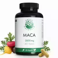 Green Naturalsâ Maca 2800 mg Hochdosiert 40:1 Kapseln Vegan