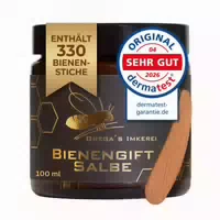 Grega´s Imkerei Bienengiftsalbe Hochdosiert mit Ca 330 Bienenstichen mit „sehr Gut im Derma Test