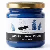 Grega´s Imkerei Spirulina Blau im Honig