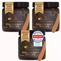 Vorteilsset 3x Bienengiftsalbe Hochdosiert mit Ca 330 Bienenstichen mit „sehr Gut im Derma Test