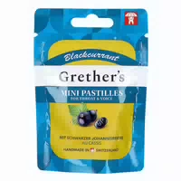 Grethers Blackcurrant Zuckerfrei Pastillen Mini Beutel