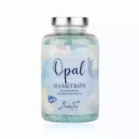 Badefee Badesalz Opal – Meersalzkristalle mit Sandelholz, Amber & Zitrone 500 g