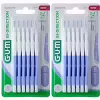 Gum Bi Direction Interdentalbürsten 0,6 mm Hellblau 6 st Zahnbürste