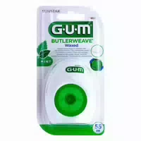 Gum Butlerweave Waxed Zahnseide Mint