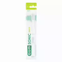 Gum Sonic Daily Ersatzbürsten Weiß 2 Stück