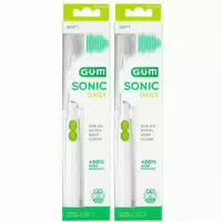 Gum Sonic Daily Schallzahnbürste Schwarz 1 st Zahnbürste