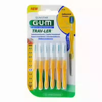 Gum Trav Ler 1,3mm Tanne Gelb Interdental 6kappen