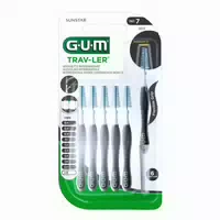 Gum Trav Ler Interdentalbürste 2,6mm Dunkelgrau 6 St Zahnbürste