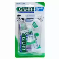 Gum Travel Kit Zahnbürste Zahnseide Zahnpasta 1 st
