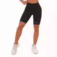 Biker Shorts Damen Slim mit Hoher Taille und Taschen in Schwarz