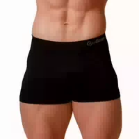 Boxershorts Herren Nahtlos im 2er Pack aus Viskose und Elasthan in Schwarz