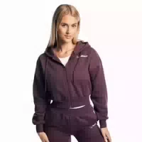 Damen Hoodie Cropped mit Reißverschluss und Taschen Eclipse