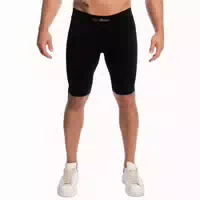 Herren Funktionsshorts Slim ohne Taschen in Schwarz