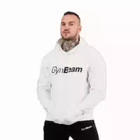Herren Hoodie Regular mit Kapuze, Taschen und Langarm in Burgunderrot