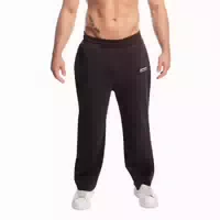 Herren Jogginghose Oversized mit Weitem Bein in Tee Braun