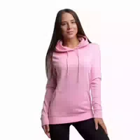 Hoodie Damen Regular mit Kapuze Baby Pink