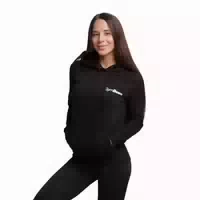 Hoodie Damen Regular mit Kapuze Black