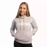 Hoodie Damen Regular mit Kapuze und Taschen in Cocoa