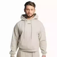 Hoodie Herren Oversized mit Kapuze und Taschen in Grau Thorn