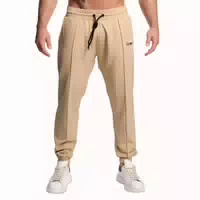 Hose Herren Regular Jogger mit Kordelzug Beige Arc