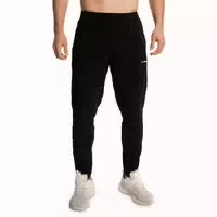 Hose Herren Slim mit Gummizug und Reißverschlusstaschen Pulse X Running Schwarz