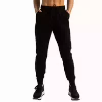 Jogginghose Damen Slim mit Kordelzug und Reißverschlusstaschen Black