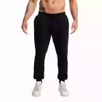 Jogginghose Herren Oversized mit Kordelzug und Taschen in Black