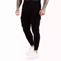 Jogginghose Herren Slim Fit mit Kordelzug Black