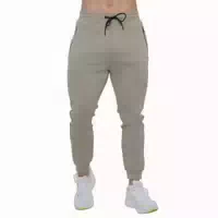 Jogginghose Herren Slim mit Kordelzug und Reißverschlusstaschen Sage