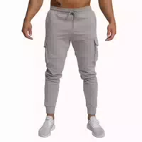 Jogginghose Herren Slim Trn Grau mit Kordelzug und Taschen