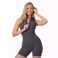 Jumpsuit Frauen Slim Ärmellos mit Stehkragen Neo Iron